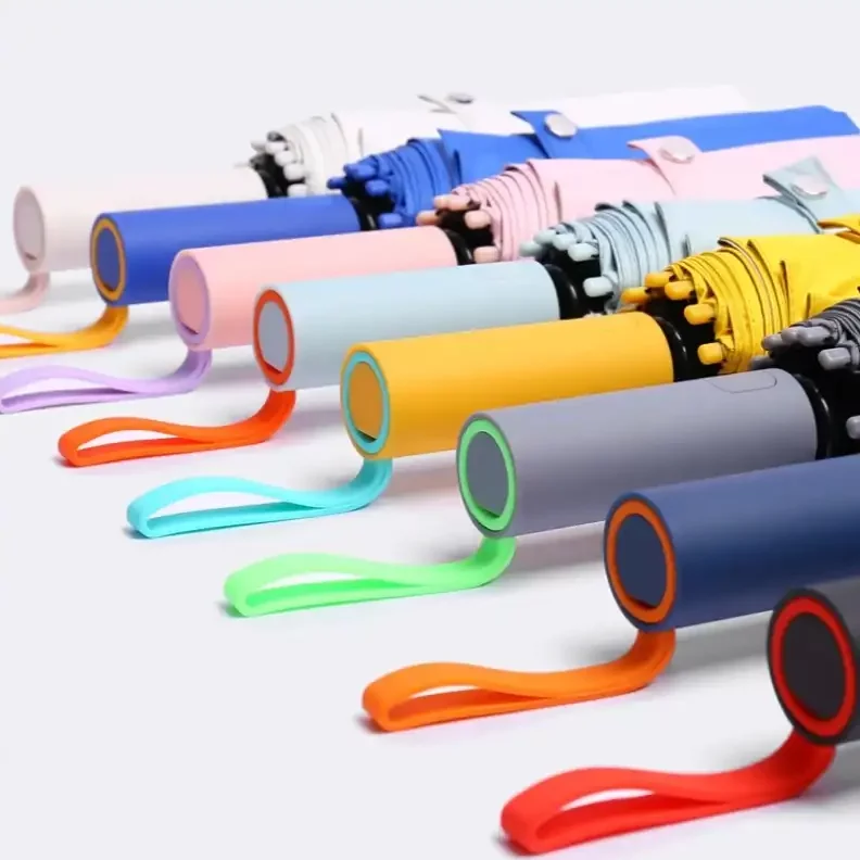 Ensemble de Parapluie automatique aux couleurs pastels