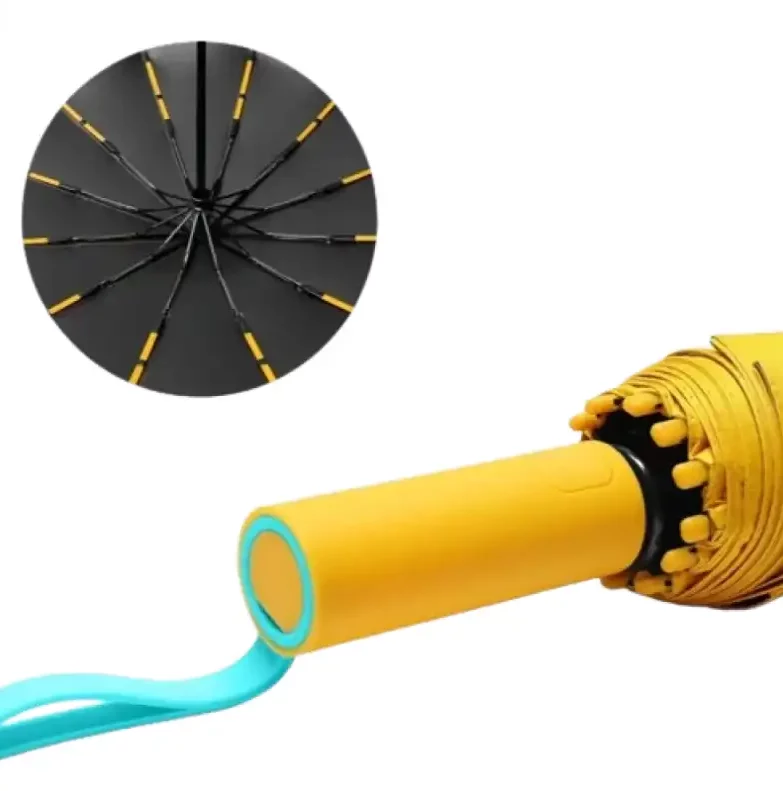 Parapluie automatique pastel élégant avec poignée ergonomique, système ouverture facile, idéal pour une protection efficace sous la pluie.