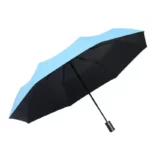 Parapluie uni automatique, design robuste et élégant, idéal contre la pluie, parfait pour un usage quotidien et intemporel.