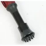 Parapluie canne avec manche ergonomique, embout noir antidérapant et design élégant, parfait pour un usage pratique et sécurisé.