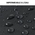 Parapluie chic noir imperméable, élégant et pratique, parfait pour les jours de pluie et les accessoires mode intemporels.