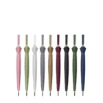 Parapluie pliant semi-automatique, collection élégante avec poignées dorées et multiples couleurs : rose, vert, bleu, bordeaux, etc.