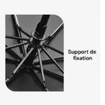 Parapluie résistant de la collection [Collection] avec armatures renforcées et mât central robuste pour une protection optimale.