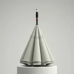 Parapluie tempête double couche, design moderne gris, robuste et élégant, parfait contre les intempéries, [Collection].