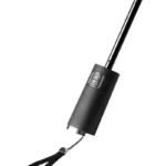 Parapluie femme chic automatique, élégant avec poignée noire, dragonne pratique, idéal pour toutes les collections tendances.