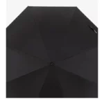 Parapluie golf grand format noir élégant, moderne, segments définis, protection optimale contre la pluie pour joueurs et amateurs