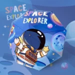 Parapluie enfant cosmonaute avec design Space Explorer, coloré et ludique, parfait pour les petits explorateurs de l'espace.