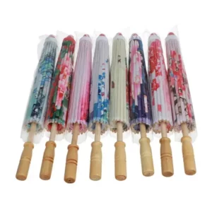 Parapluie japonais floral ensemble