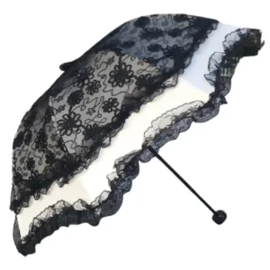 Parapluie mariage vintage noir
