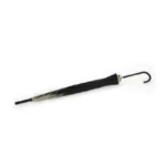 Parapluie original vintage noir, élégant avec manche courbé, accessoire chic et pratique pour un style intemporel.