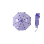 Parapluie transparent en dentelle élégant, parfait pour un style raffiné et une protection chic sous la pluie.