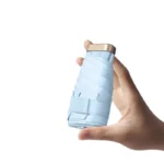 Petit parapluie léger bleu clair, design moderne, compact et élégant, parfait pour toutes les saisons - Collection [Collection]