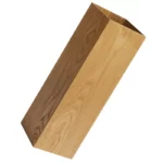 Porte-parapluie en bois, finition naturelle. Accessoire pratique et élégant pour organiser vos parapluies dans l'entrée.