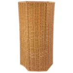 Porte parapluie en rotin marron, design élégant et naturel, pratique pour ranger parapluies et accessoires dans votre intérieur.