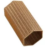 Porte parapluie en rotin élégant, tressage artisanal, collection [Collection], pratique pour organiser parapluies et imperméables.