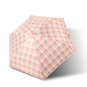 Parapluie anti UV de poche rose 1