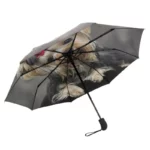 Parapluie automatique portable avec motif chien Yorkshire, design coloré et original, idéal pour amateurs d'animaux et jours de pluie.