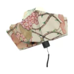 Parapluie femme romantique au motif floral artistique, élégant et pratique, idéal pour une protection stylée contre la pluie.
