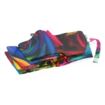 Parapluie pliable original avec motif roses colorées, idéal pour ajouter une touche élégante et pratique à votre quotidien.