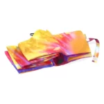 Parapluie pliant fleurs, design moderne et coloré, mélange de jaune, rose et violet, idéal pour ajouter une touche élégante.