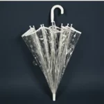Parapluie transparent léger, design moderne avec motifs étoilés, idéal pour toutes saisons, issu de la collection [Collection].