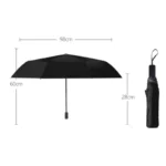 Parapluie anglais coloré, design compact (28 cm replié), élégant et pratique, parfait pour toutes les collections.