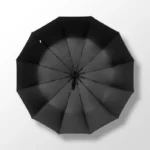 Parapluie noir anti-retournement automatique, design élégant à 8 branches, robuste et pratique contre la pluie, [Collection]
