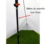 Parapluie de pêche léger au bord de rivière, offrant un abri pratique et portable pour les amateurs de pêche en plein air.