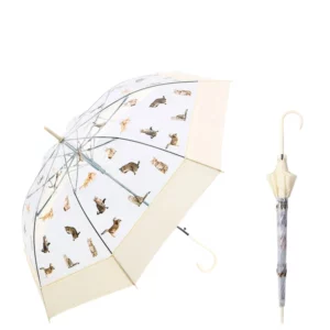 Parapluie transparent chien ou chat chat