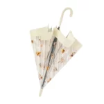 Parapluie transparent motifs chiens et chats, élégant et pratique, idéal pour se protéger de la pluie avec style.