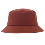 Chapeau bob de pluie imperméable anti-UV couleur rouille, classique et élégant, parfait pour protection et style par temps pluvieux.