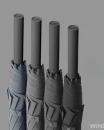 Grand parapluie 136 cm élégant et moderne, disponible en plusieurs teintes, parfait pour une protection optimale par tous les temps.