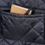 Jupe et tablier pour scooter, modèle pratique et élégant noir matelassé, idéal pour une protection optimale et tendance.