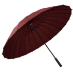 Parapluie de chasse multicolore, structure robuste et manche noir, idéal pour la pluie, disponible en collection [Collection].