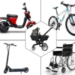 Support parapluie vélo [Collection] : accessoires pour mobilité, conviennent trottinettes, scooters, vélos, poussettes et fauteuils roulants.