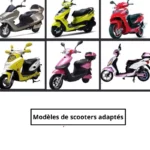 Tablier scooter à motifs points blancs, style tendance et pratique, adapté pour divers modèles de scooters, collection [Collection].