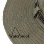 Chapeau de brousse mixte taille E27, imperméable et anti-UV, parfait pour la protection contre la pluie et le soleil.