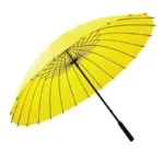 Grand parapluie droit 24 baleines, solide et coloré, collection [Collection], protection robuste contre la pluie, design élégant.