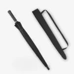 Grand parapluie droit 24 baleines solide et coloré, collection [Collection], parfait pour une protection efficace contre la pluie.