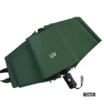Parapluie anti-UV vert automatique, alliant style et protection contre la pluie et le soleil, parfait pour toutes saisons.