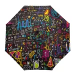 Parapluie automatique ado lycéen mathématique multicolore
