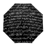 Parapluie automatique ado lycéen mathématique noir