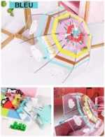 Parapluie enfant petite parapluie droit bleu