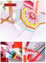 Parapluie enfant petite parapluie droit rouge