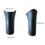 Porte parapluie de voiture en PVC noir accroché au siège, idéal pour organiser et protéger vos parapluies lors des trajets.