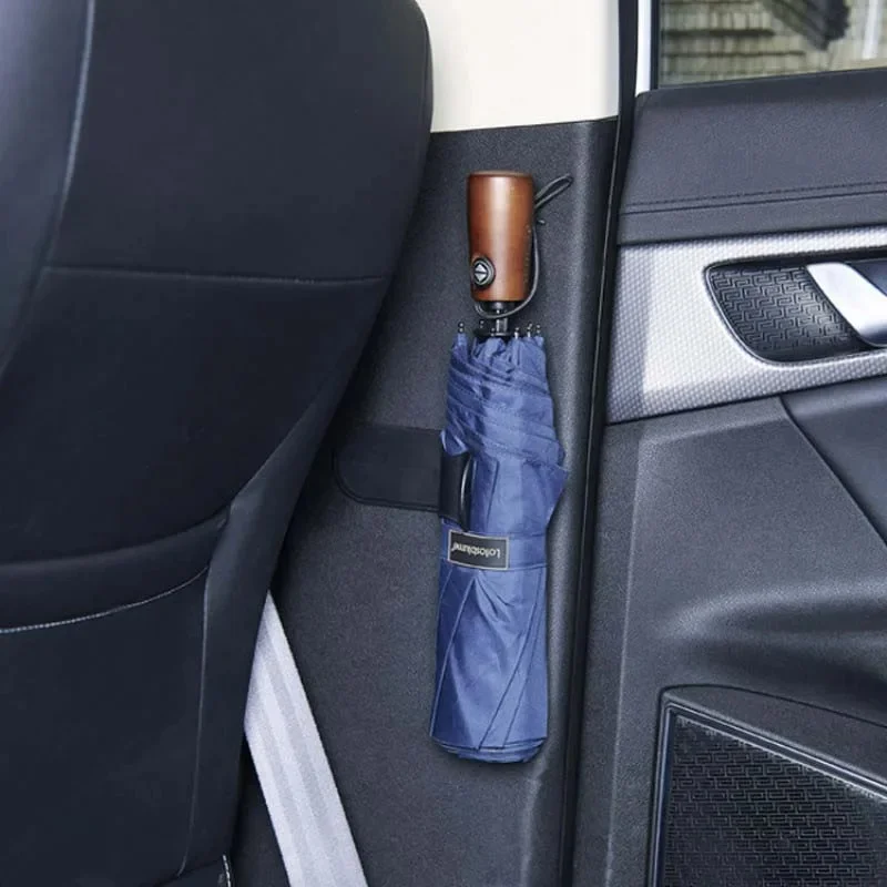 Support porte-parapluie en PVC noir, idéal pour voiture, élégant et pratique, parfait pour organiser vos parapluies.