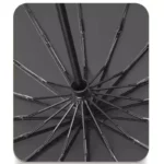 Parapluie noir homme chic, design élégant et solide, parfait pour compléter une tenue raffinée, issu de la collection [Collection].