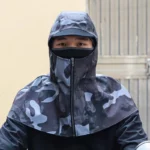 Vêtement camouflage isotherme anti-UV avec capuche et masque, parfait pour protection pluie et mode outdoor [Collection] [Collection]