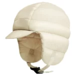 Capuche molletonnée hiver unisexe avec cache-oreilles, idéal contre pluie et neige, design tendance et confortable.