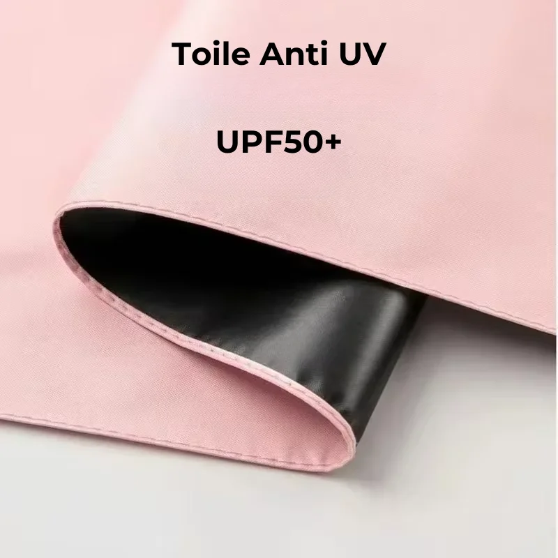 Mini parapluie orange compact manuel avec boîte, design pratique et élégant, idéal pour la protection contre la pluie.
